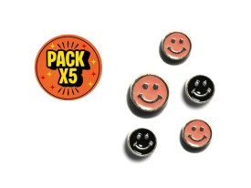 Dije Esmaltado Smiles Pequeños x 5 unidades